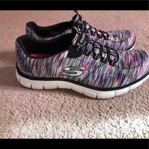 Skechers memory foam sneakers.